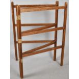 A Vintage Three Fold Clothes Airer, 87cm high