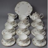 A Collection of Various Rose Pattern Tea Wares Comprising Duchess Teapot, Pall Mall Jug and Bowl,