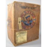 A Vintage Cardboard Packing Case for Players Navy Cut Cigarette with GWR Labels, 49x38x24cm