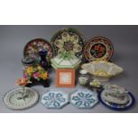 A Collection of Various Continental and Oriental Ceramics to Comprise Plates, Pot, Baskets Etc
