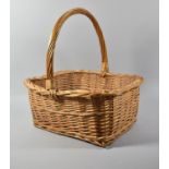 A Wicker Shopping Basket, 40cm wide