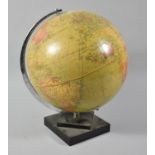 A Mid 20th Century Philips 10" Challenge Globe on Stepped Square Stand, 30cm High