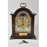 A German Westminster Chime Presentation Bracket Clock, Presented 1990, Chiming but Movement in