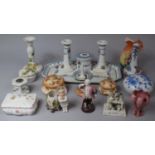 A Collection of Various Early 20th Century and Later Ceramics to comprise Part Dressing Table Set,