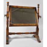 A Late 19th/Early 20th Century Mahogany Veneer Swing Dressing Table Mirror with Rectangular Glass,