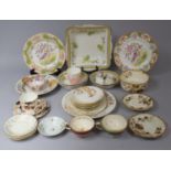 A Collection of 19th Century and Later Ceramics to comprise Leighton Exotic Bird Decorated Fruit