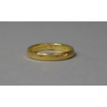 A 9ct Yellow Gold Band, Size L