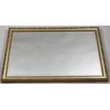 A Framed Modern Rectangular Wall Mirror, 72x49cm