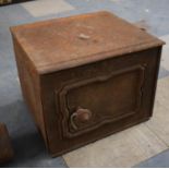 A Cast Iron Rectangular Box Cabinet for Complete Restoration, 38cm wide