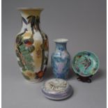 A Collection of Various Oriental Ceramics to Include Vases, Dish etc