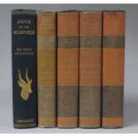 1931 Edition of Jock of the Bushveld by Sir Percy Fitzpatrick Together with Four Volumes of