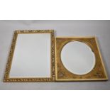 Two Gilt Framed Wall Mirrors