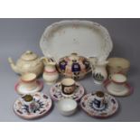 A Collection of 19th Century and Later Ceramics to comprise Imari Pattern Teapot, Moulded Gilt and