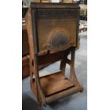 A Late Victorian/Edwardian Fireplace with Hinged Canopy, 43cm wide