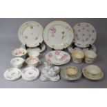 A Collection of Various 19th Century English and Continental Rose and Floral Decorated Ceramics to