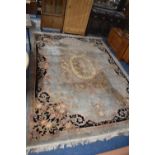 A Large Chinese Woollen Carpet Square, 370x277cm
