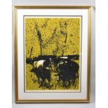 Gilt Framed Alan Lumsden Print, Signed and Titled to Border, 71x53cm