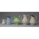 A Collection of Various Late 19th/Early 20th Century Jugs and Hot Water Jugs, Most with Condition