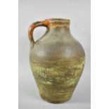 A 19th Century Salt Glazed Jug of Bellarmine Vase Form, 36cm high