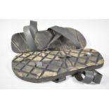 A Pair of Viet Cong Ho Chi Minh Sandals Made from Tyres