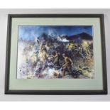 A Framed Military Terence Cuneo Print, 40x29cm