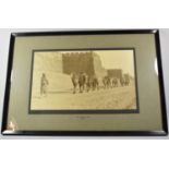 A Framed Vintage Monochrome Photograph, The Tartar Wall, Pekin, 50x30cm