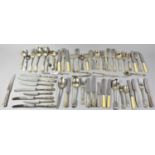 A Collection of Kings Pattern and Bone Handled Cutlery etc