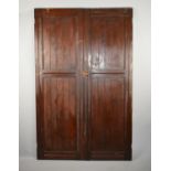 A Pair of Edwardian Panelled Cupboard Doors, 50.5cm x 158cm high