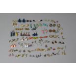 A Large Collection of Yellow Metal and Other Earrings