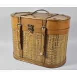A Modern Novelty Oval Box in the Form of a Travelling Trunk, 40cm wide