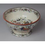 A 19th Century Chinese Scroll Pattern Circular Footed Bowl, 30cm Diameter