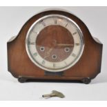 A Mid 20th Century Presentation Westminster Chime Mantle Clock by the Alexander Clark Co. Ltd.,
