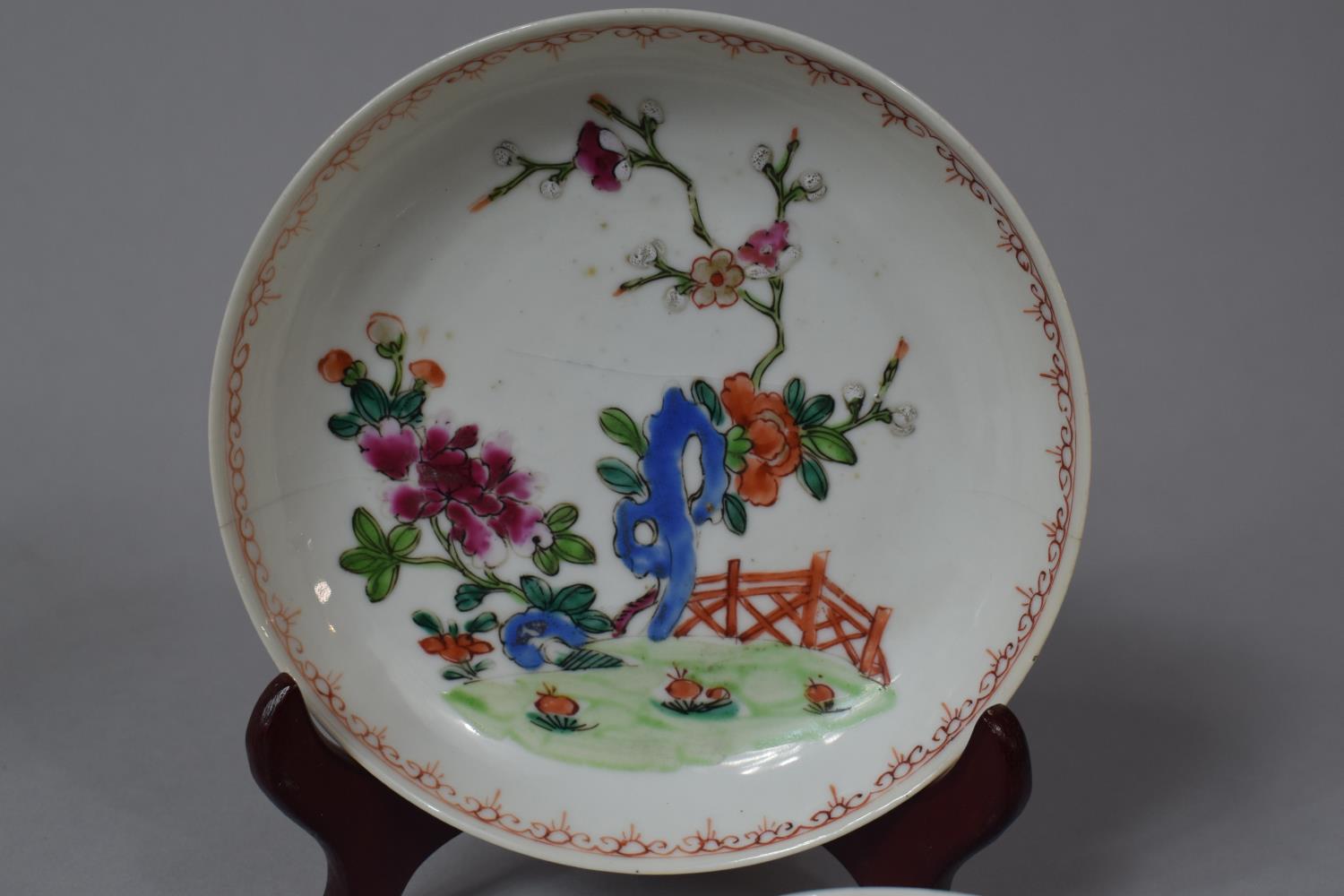 A Collection of 19th Century Chinese Porcelain to Include Bowl Housing Exterior Village Scene - Image 12 of 13