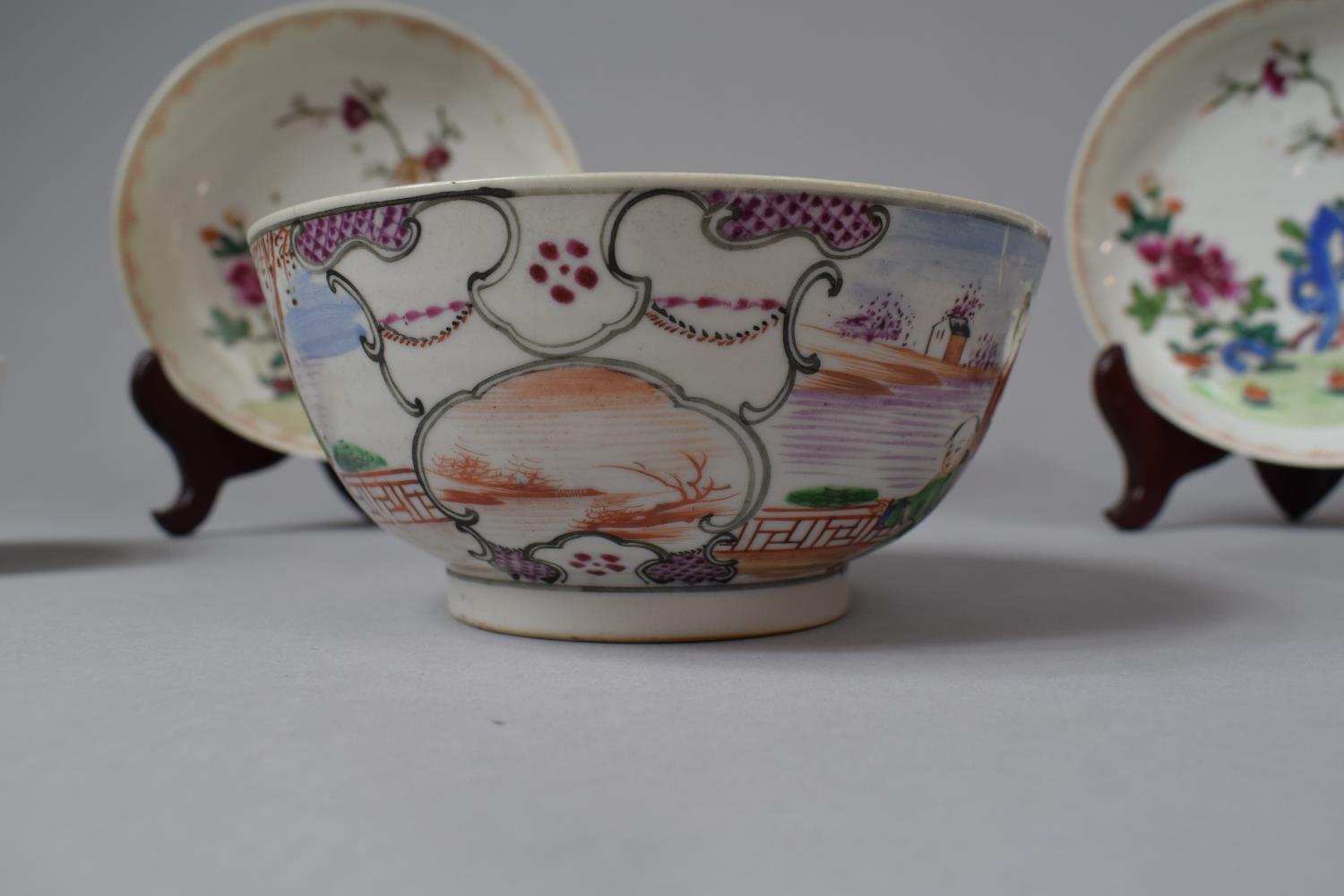 A Collection of 19th Century Chinese Porcelain to Include Bowl Housing Exterior Village Scene - Image 4 of 13