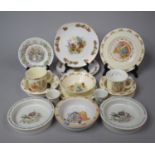 A Collection of Various Childrens China to comprise Wedgwood Peter Rabbit Baby Plate, Bunnykins