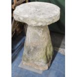 A Sandstone Staddle Stone, 47cm Diameter