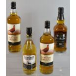 A Collection of Blended Scotch Whiskies to Include 2x 1lt Bottles Famous Grouse, 70cl Bracken 12