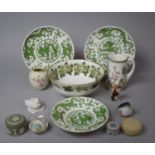 A Collection of Various Ceramics to comprise The Worcester Hop Marathon Pattern Bowl, Coalport