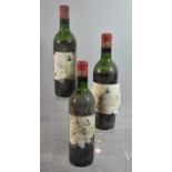 Three Bottles of 1961 Chateaux Giscours Grand Cru Margaux Medoc