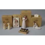 A Collection of Boxed Willow Tree Figural Ornaments etc