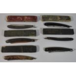 A Collection of Various Cut Throat Razors