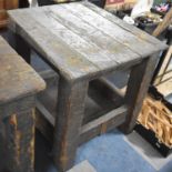 A Vintage Work Bench, 71x64cm