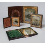 A Collection of Four Late 19th Century Daguerreotype Cased Photographs