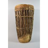 An Early 20th Century African Drum, Ngbanbi Tribe, 53cm high
