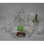 A Collection of Good Quality Glasses to Comprise Stuart Vases, Bowls Etc