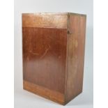 An Edwardian Mahogany Microscope Box, Fitted Interior, 26cm Wide and 38cm High