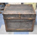 An Iron Mounted Toolbox, 54cm wide