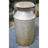 A Vintage Aluminum Milk Churn, 73cm high