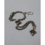 A Victorian Sterling Silver Albertina Watch Chain
