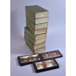 A Collection of Eight Boxes of Stereoscopic Cards Relating to France